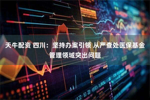 天牛配资 四川：坚持办案引领 从严查处医保基金管理领域突出问题