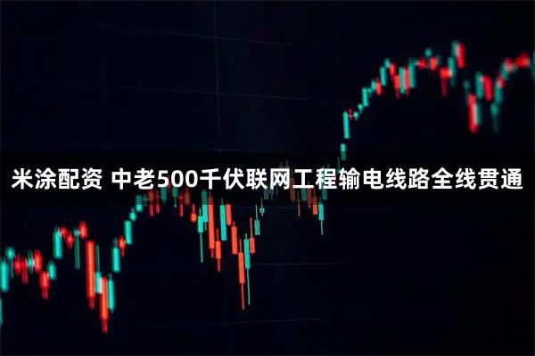 米涂配资 中老500千伏联网工程输电线路全线贯通