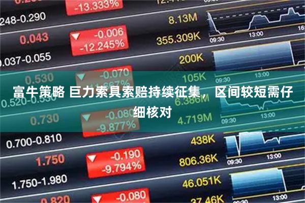 富牛策略 巨力索具索赔持续征集，区间较短需仔细核对